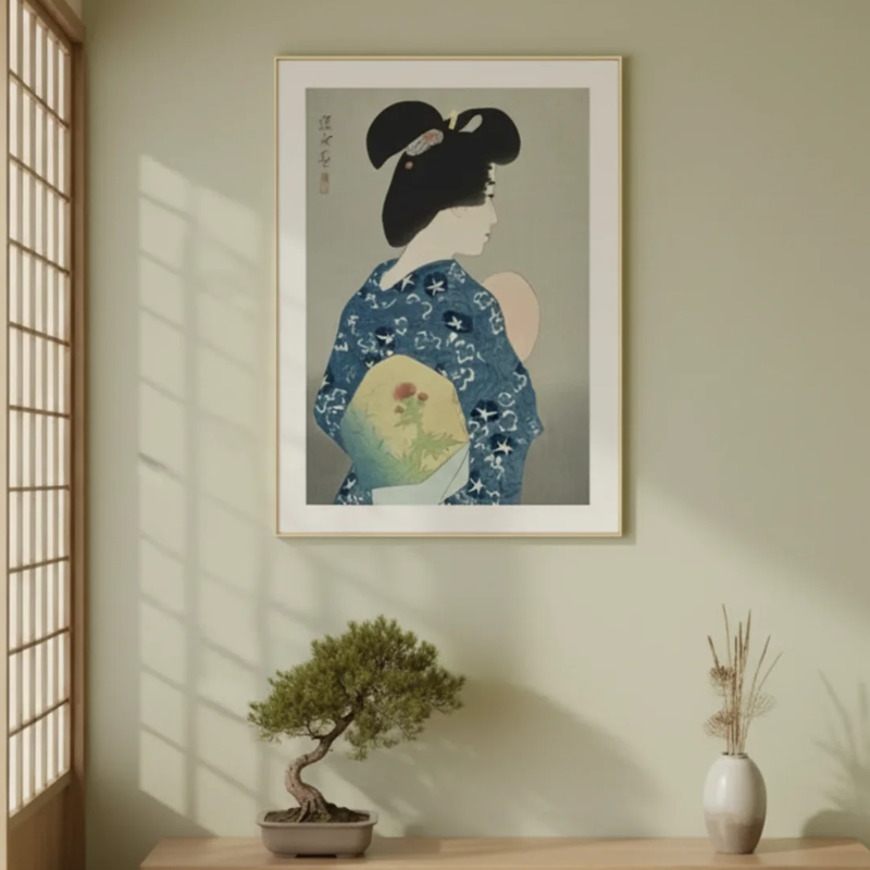 Estampe femme japon