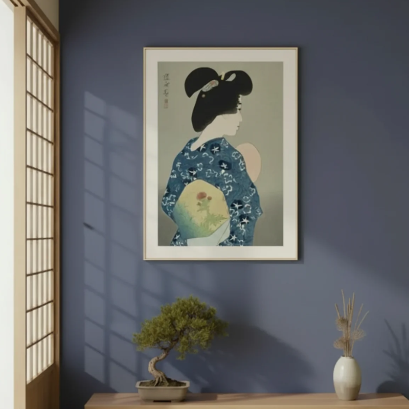 Estampe femme japon