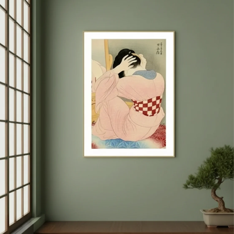 Estampe femme japon