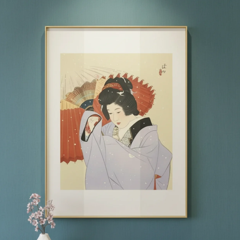 Estampe femme japon