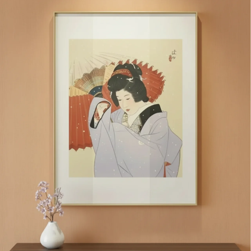 Estampe femme japon