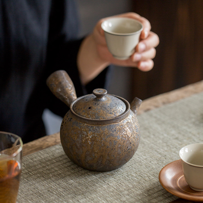 Théière japonaise en grès