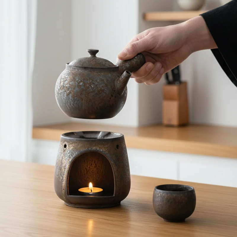 Théière japonaise en grès
