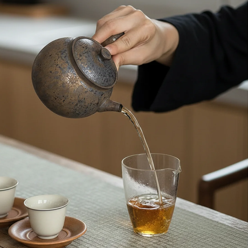 Théière japonaise en grès