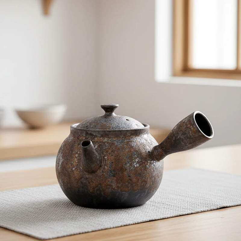 Théière japonaise en grès