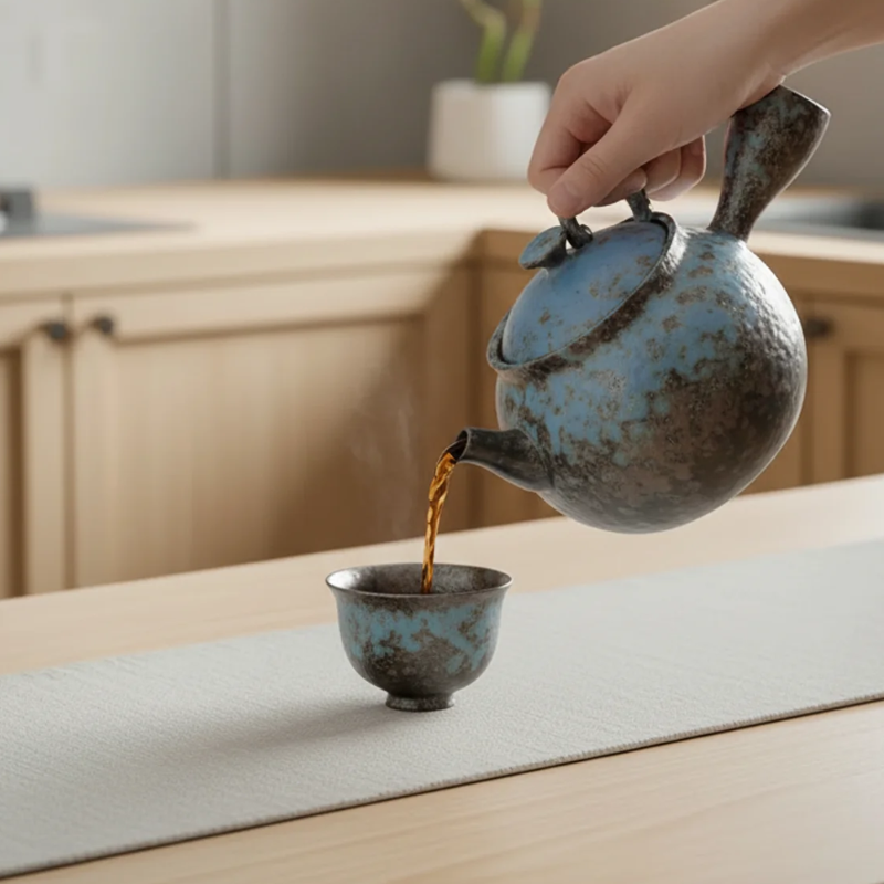 Théière japonaise en grès