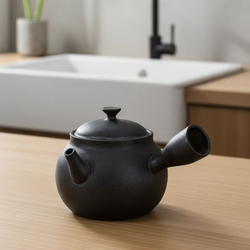 Théière japonaise en grès