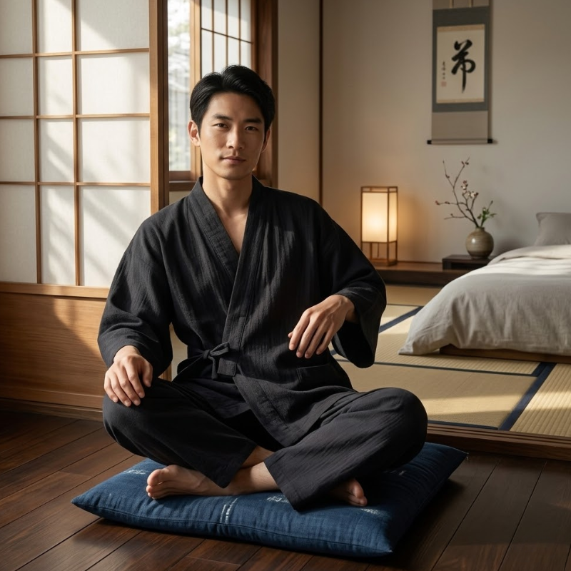 Pyjama japonais pour homme