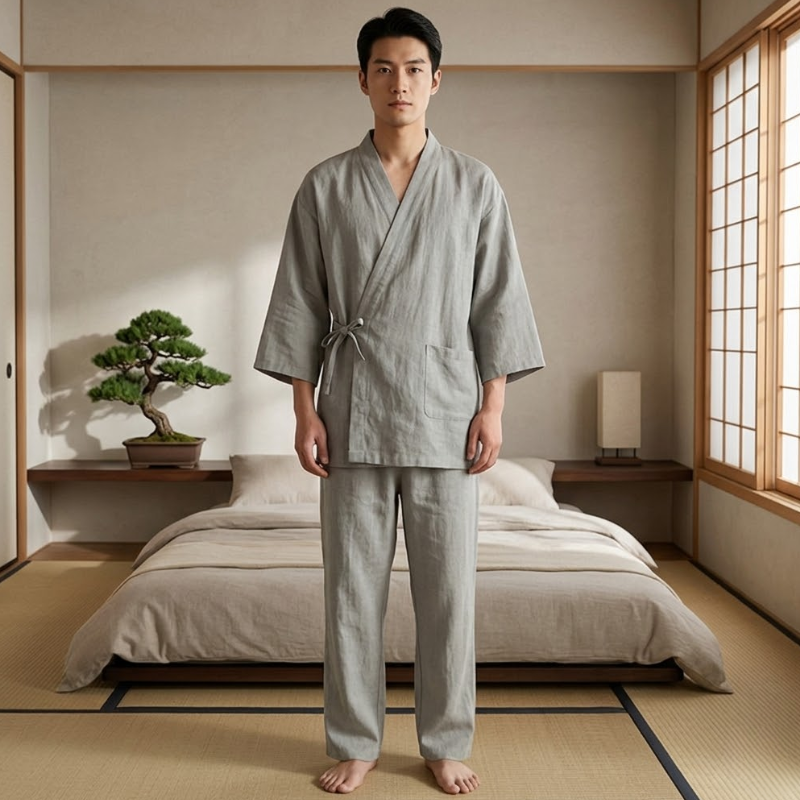 Pyjama japonais pour homme