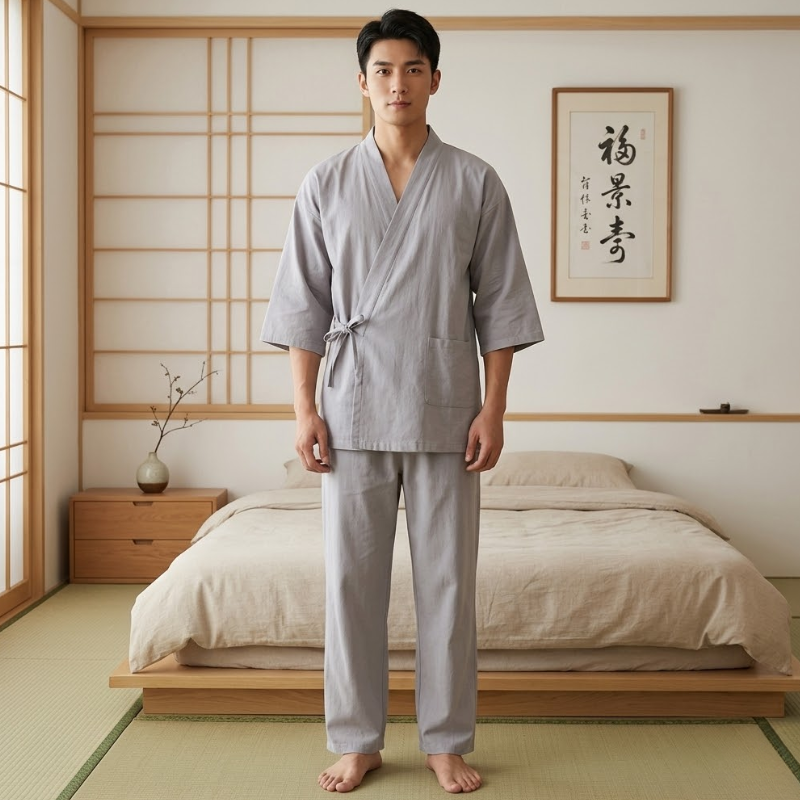 Pyjama japonais pour homme