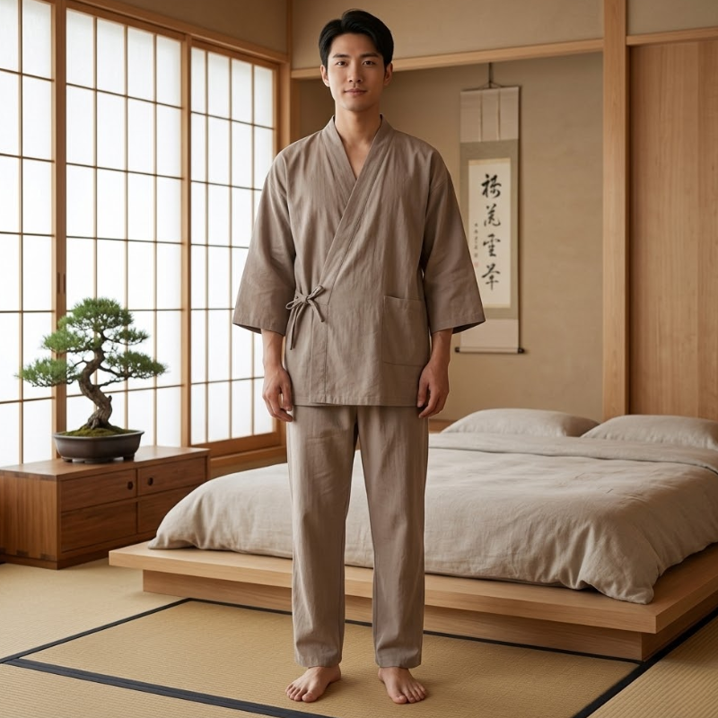 Pyjama japonais pour homme