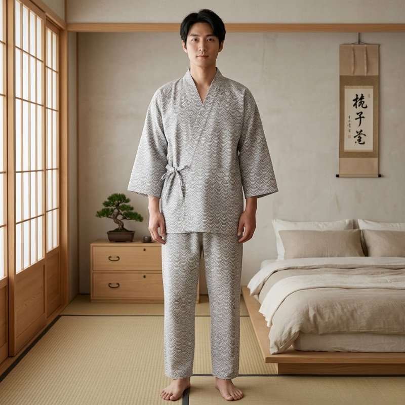 Pyjama japonais pour homme