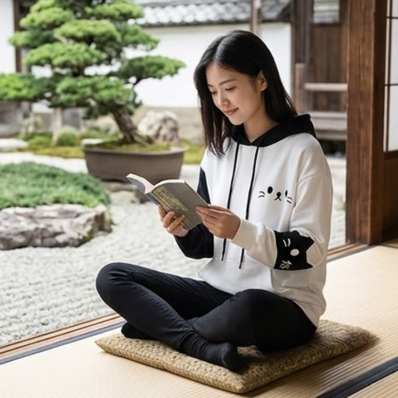 Sweat à capuche mignon japonais