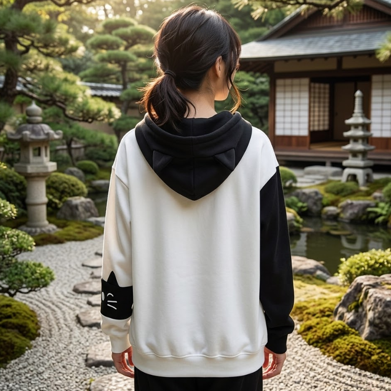 Sweat à capuche mignon japonais