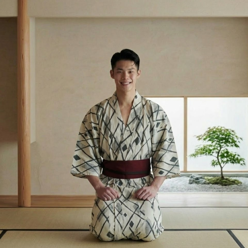 Yukata traditionnel homme
