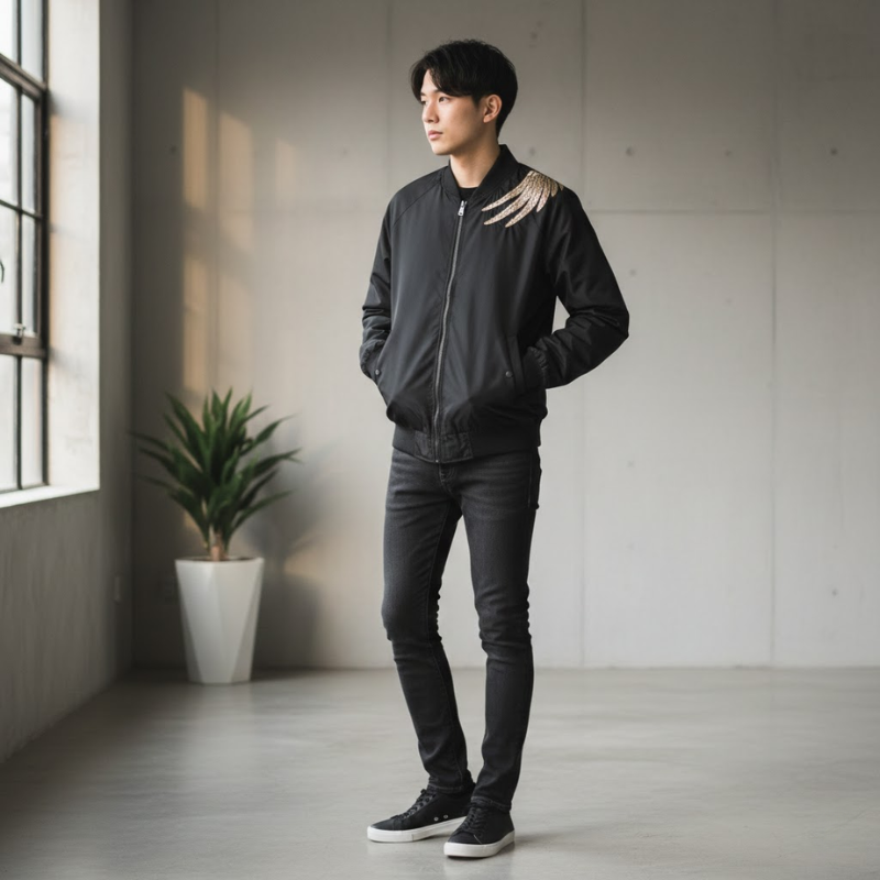 Veste japonaise broderie