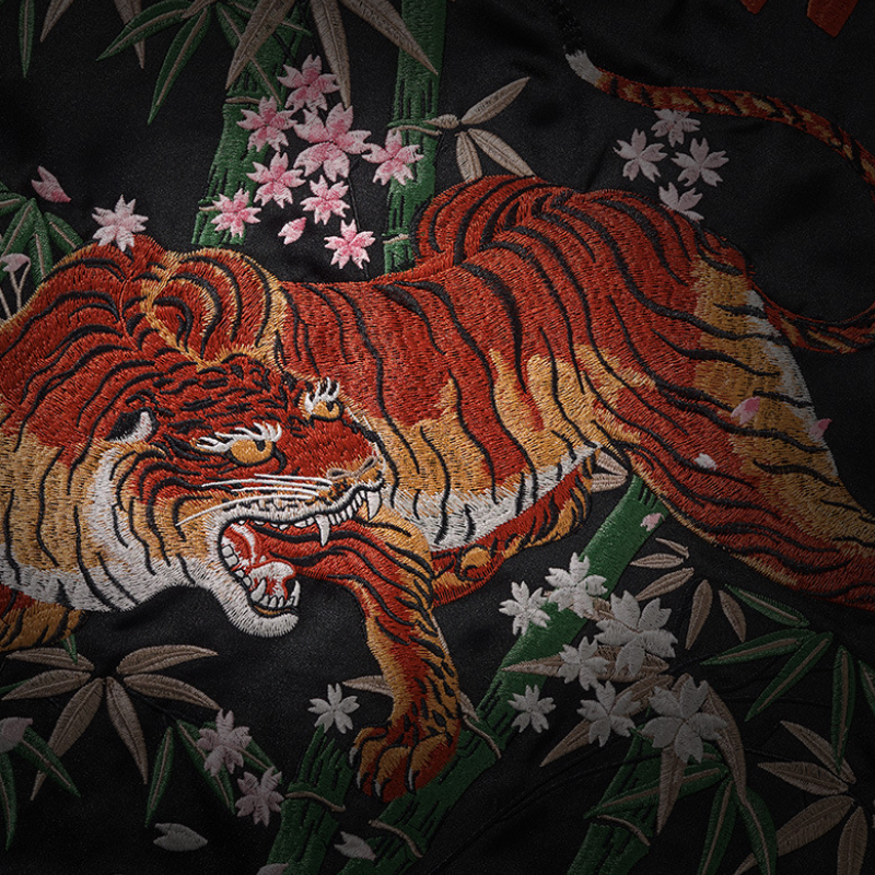 Veste vintage japonaise brodée