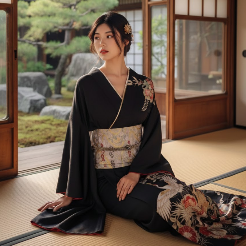 Kimono yukata femme