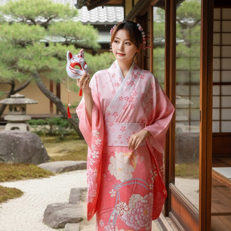 Yukata femme jolie