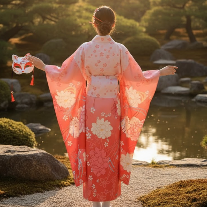 Yukata femme jolie