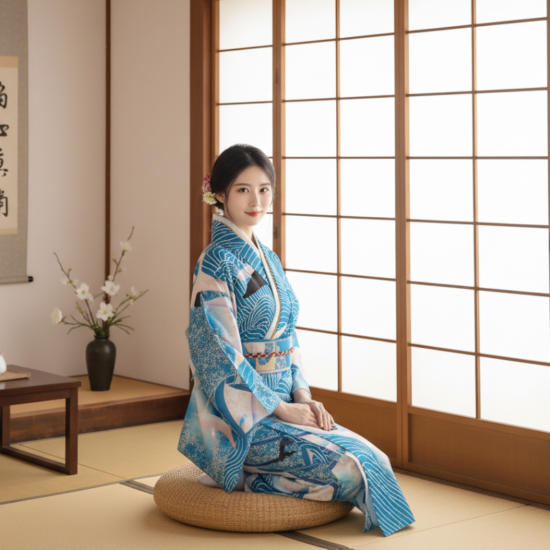 Kimono long été femme