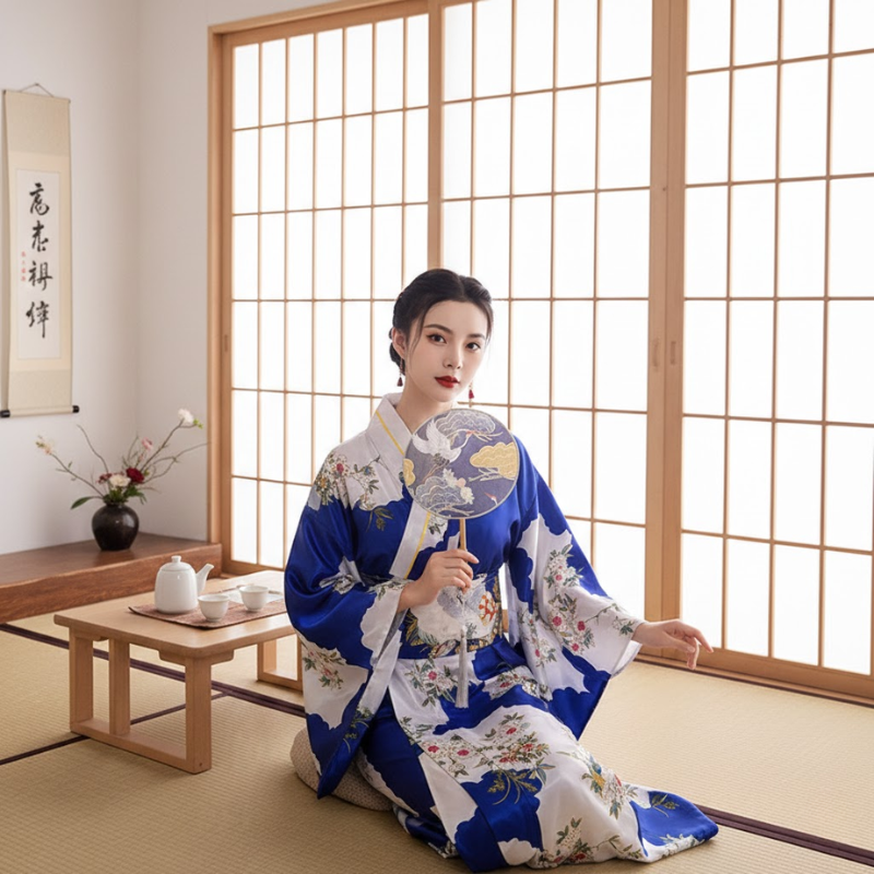 Yukata japonais femme motif