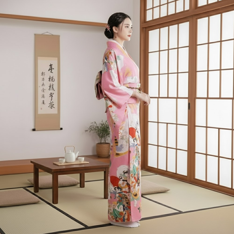 Yukata japonais femme motif