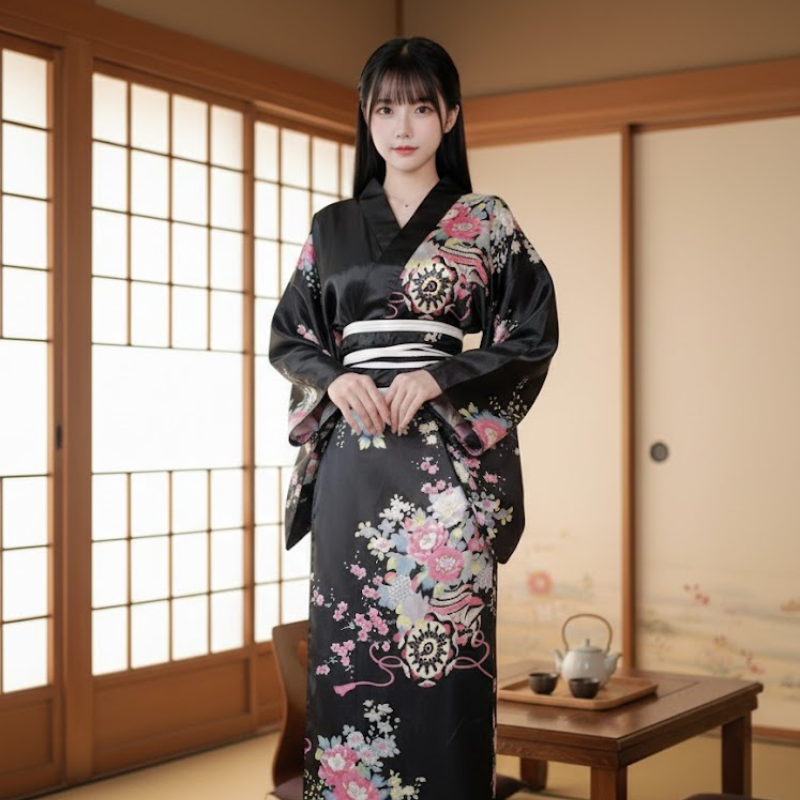 Robe kimono japonaise