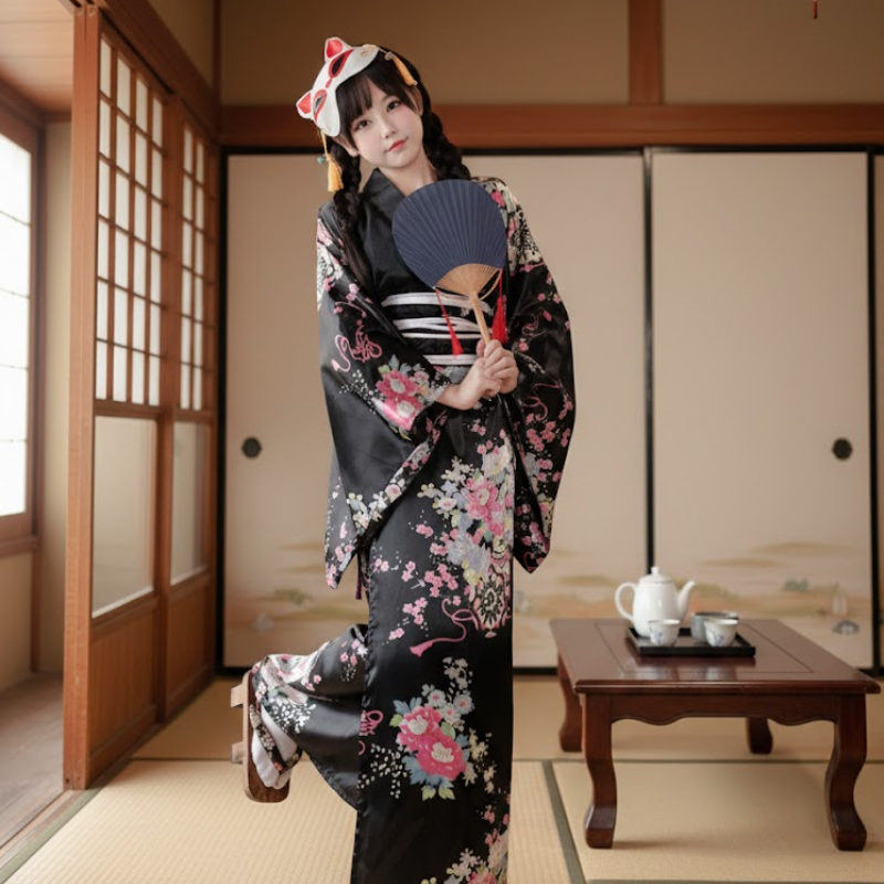 Robe kimono japonaise