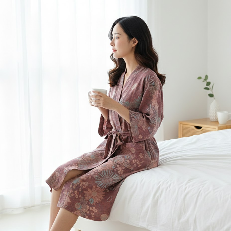 Kimono japonais pyjama femme
