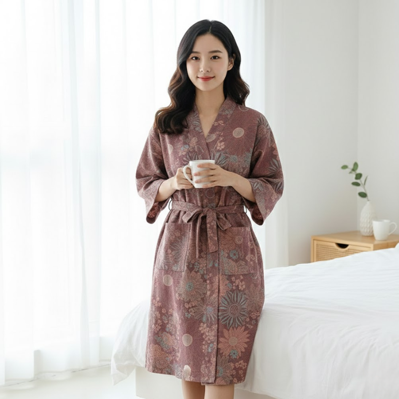 Kimono japonais pyjama femme