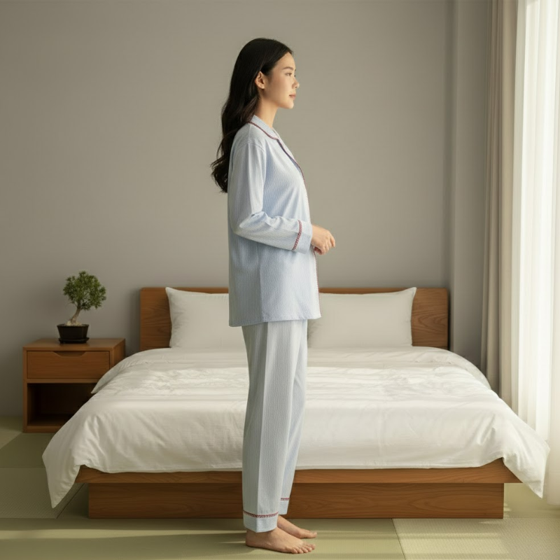 Ensemble de pyjama manche longue femme japonais
