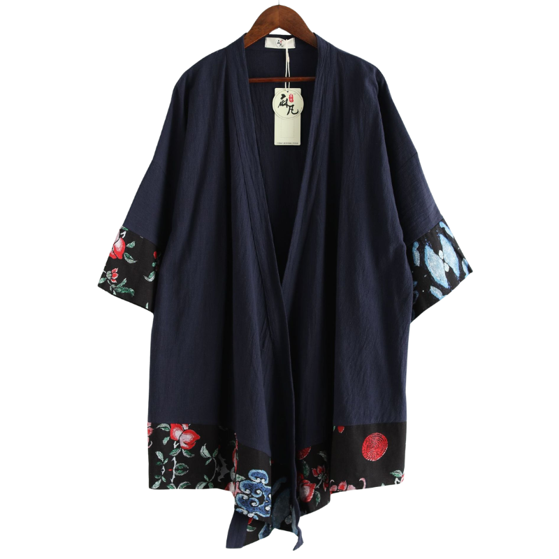Manteau ete long style kimono