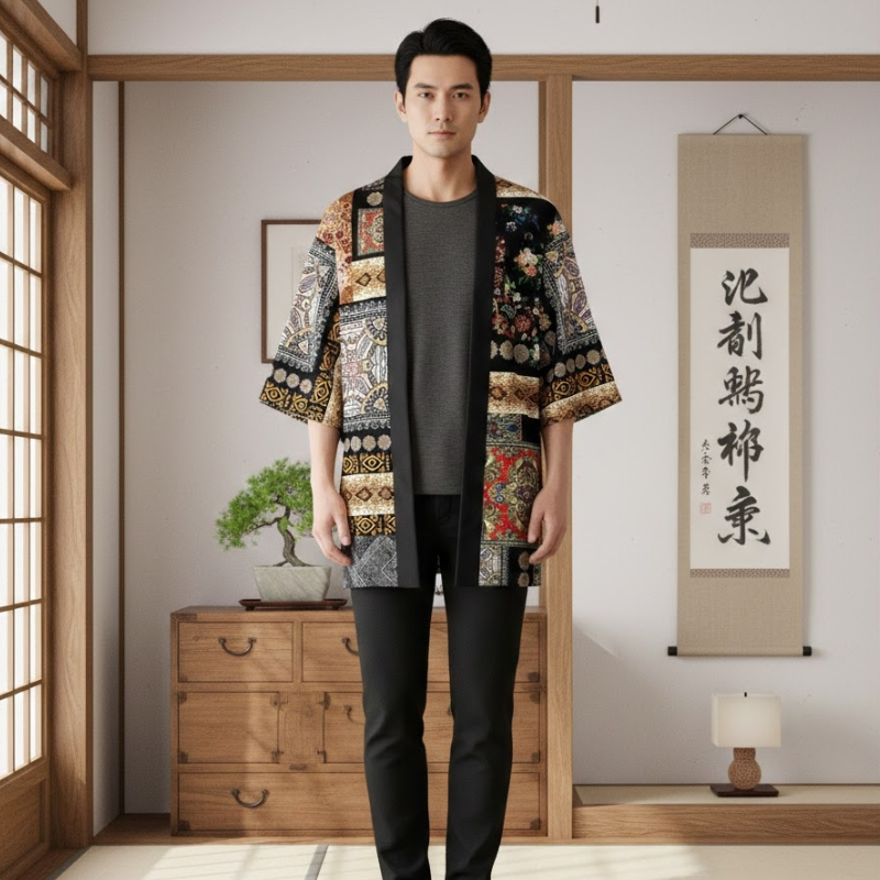 Motif abstrait haori