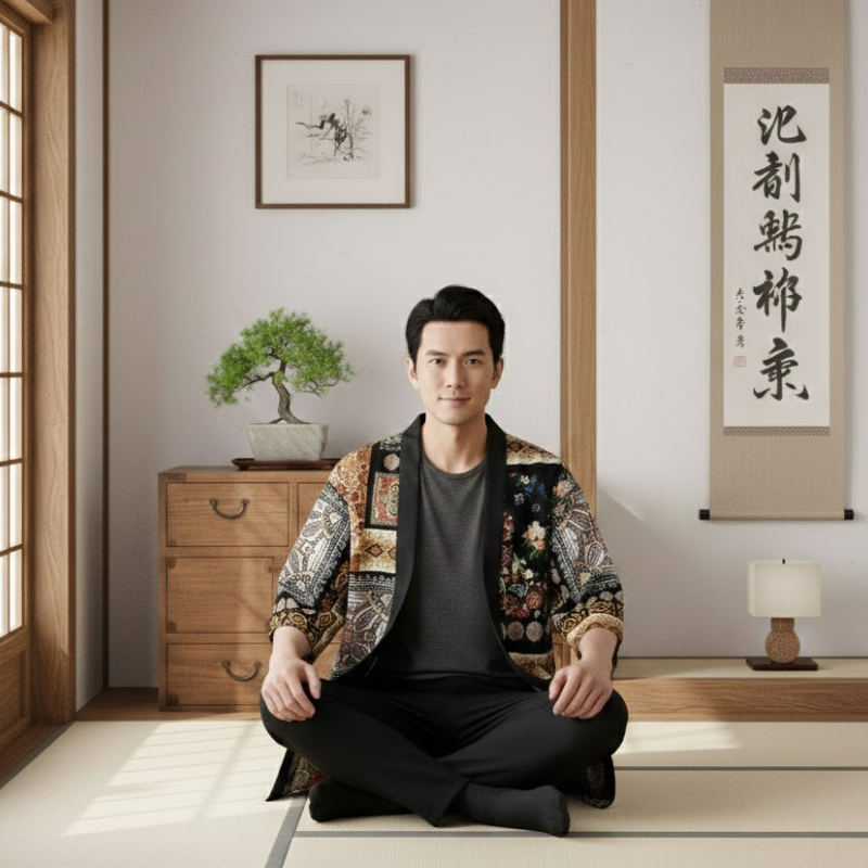 Motif abstrait haori