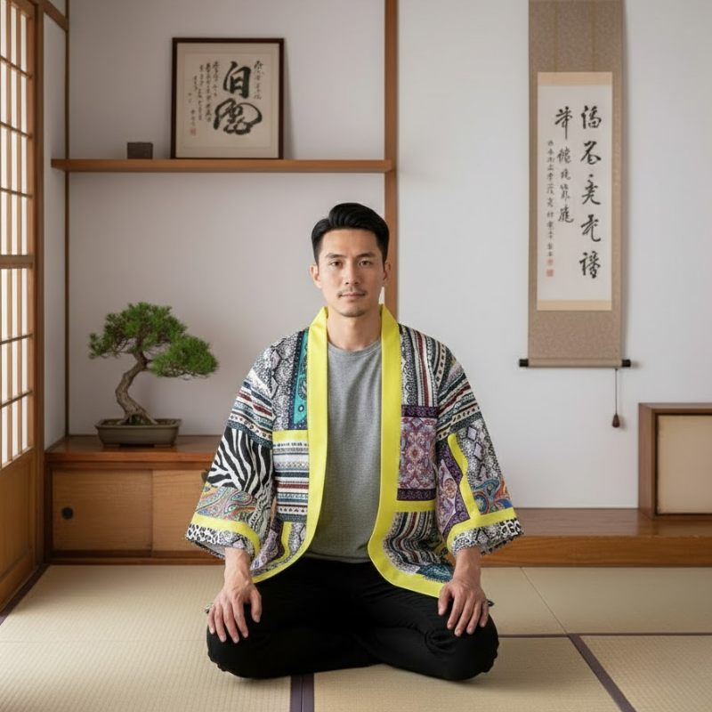 Motif abstrait haori