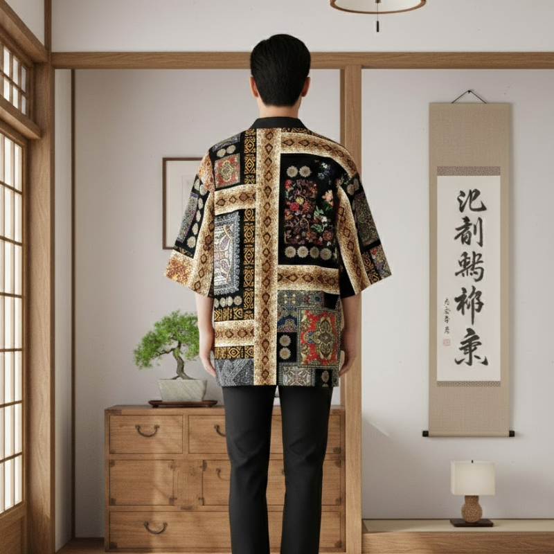 Motif abstrait haori