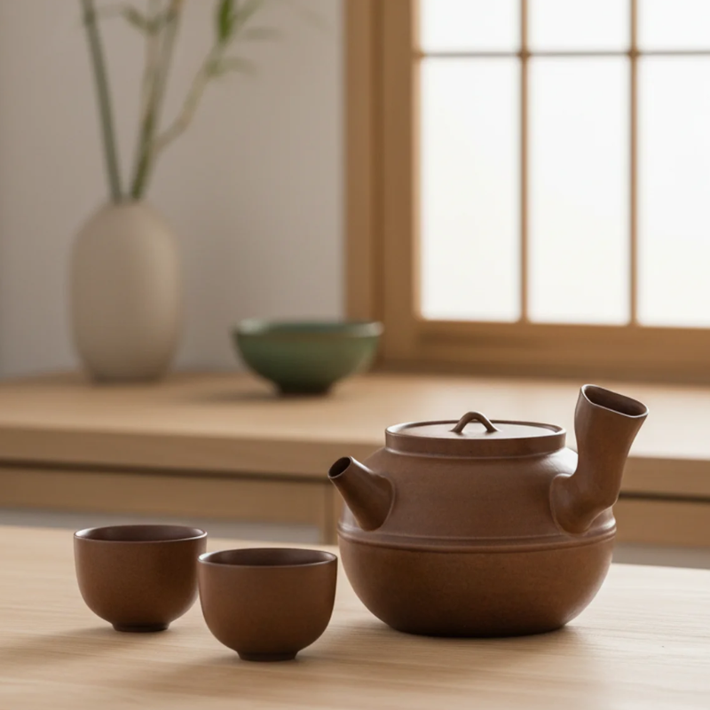 Théière japonaise anse laterale