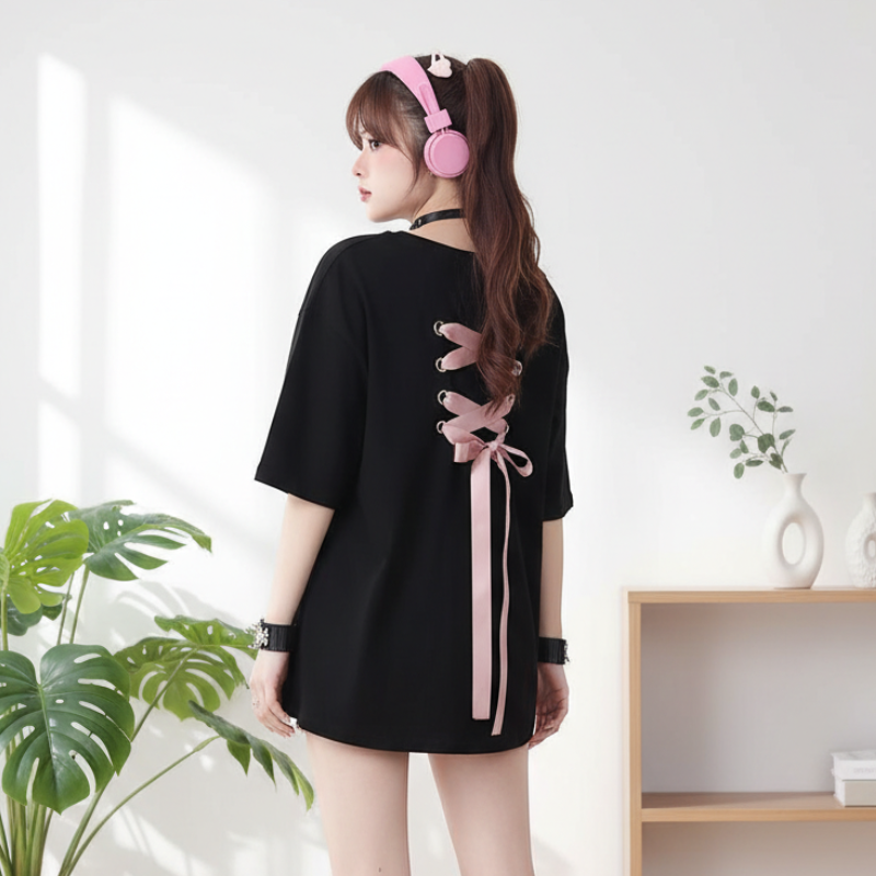 T-shirt ecoliere fille japon