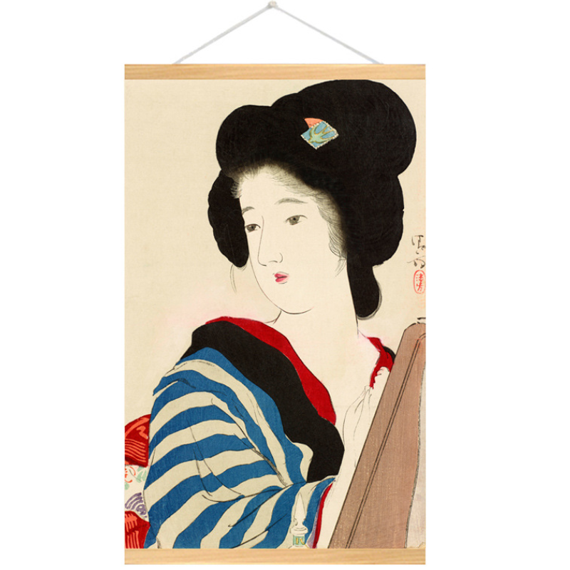 Estampe geisha japonais