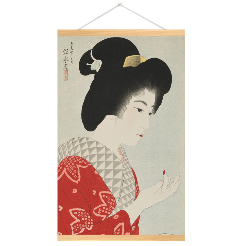 Estampe geisha japonais