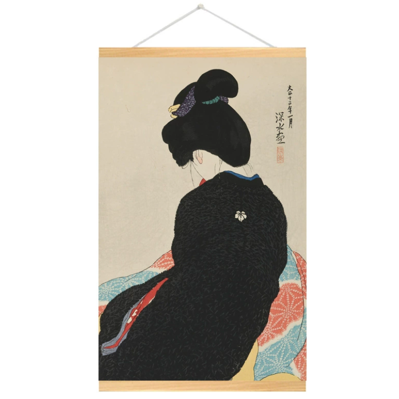 Estampe geisha japonais