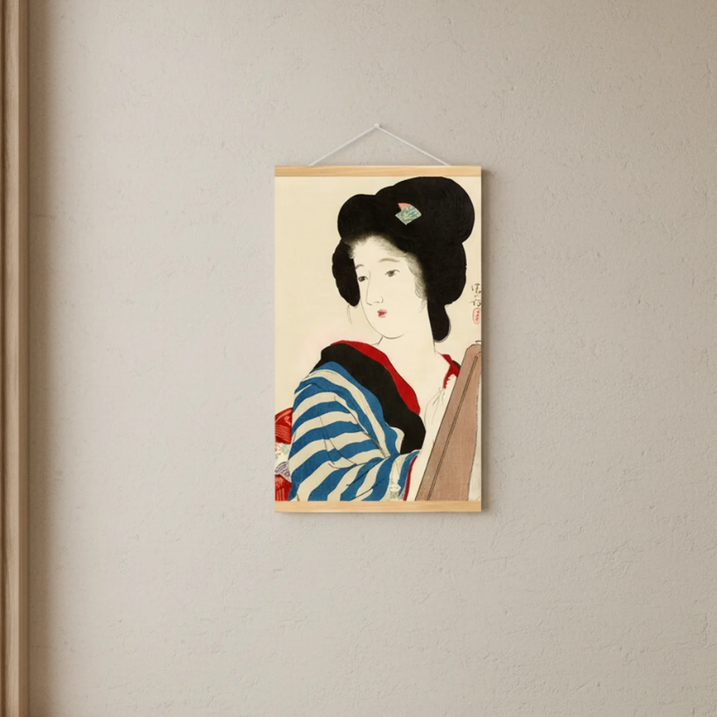 Estampe geisha japonais