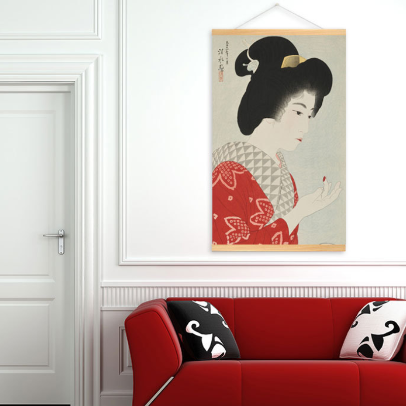 Estampe geisha japonais