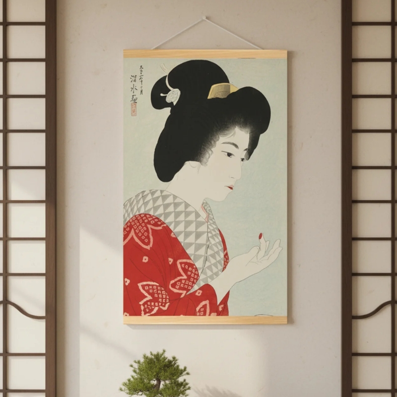 Estampe geisha japonais