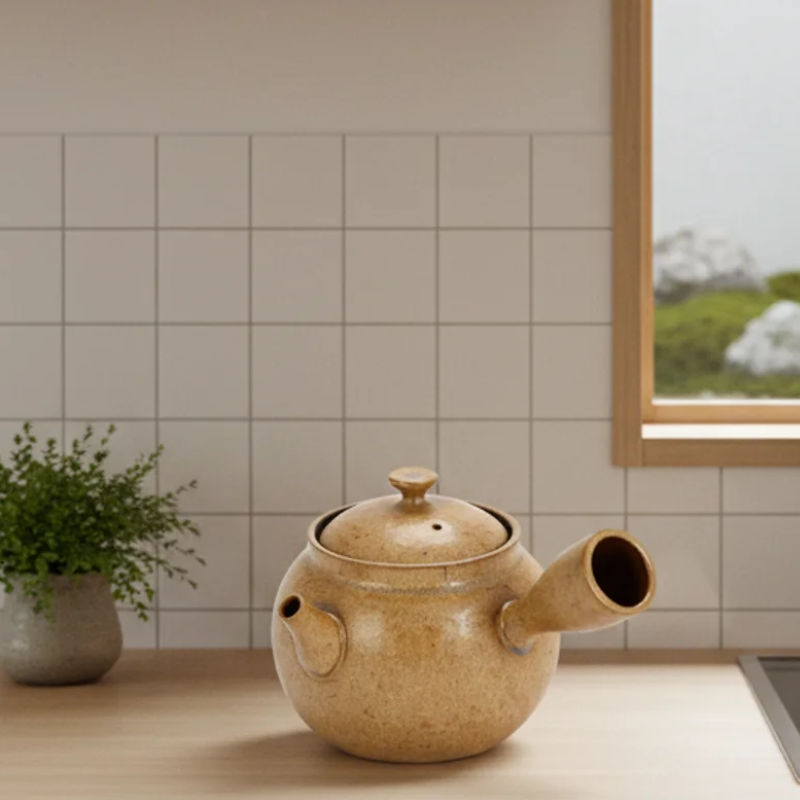 Théière japonaise en grès