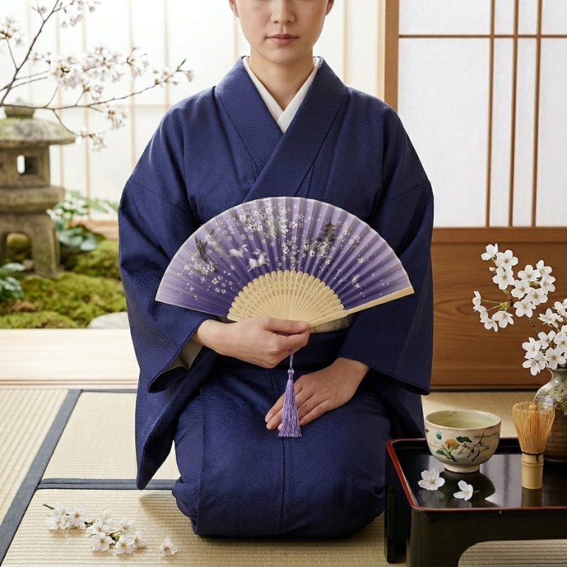 Éventail japonais ancien