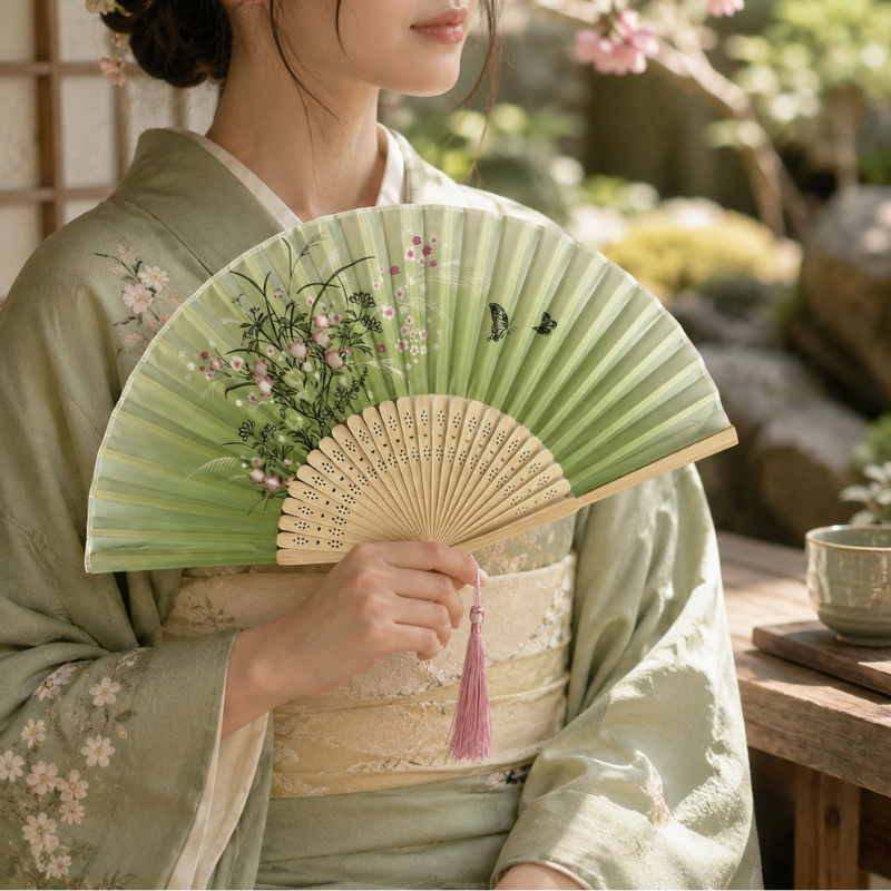 Éventail japonais ancien