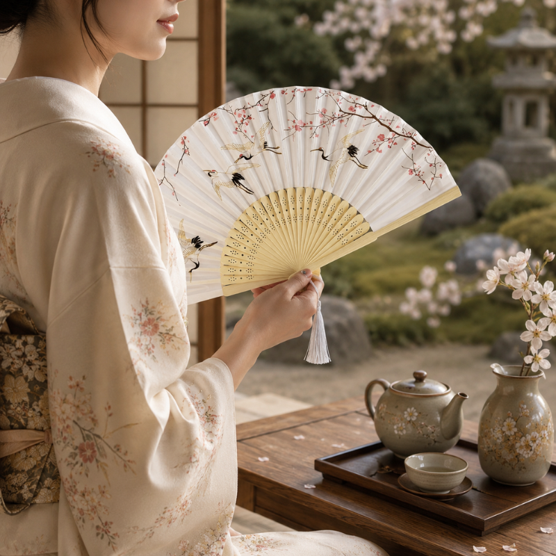 Éventail japonais ancien