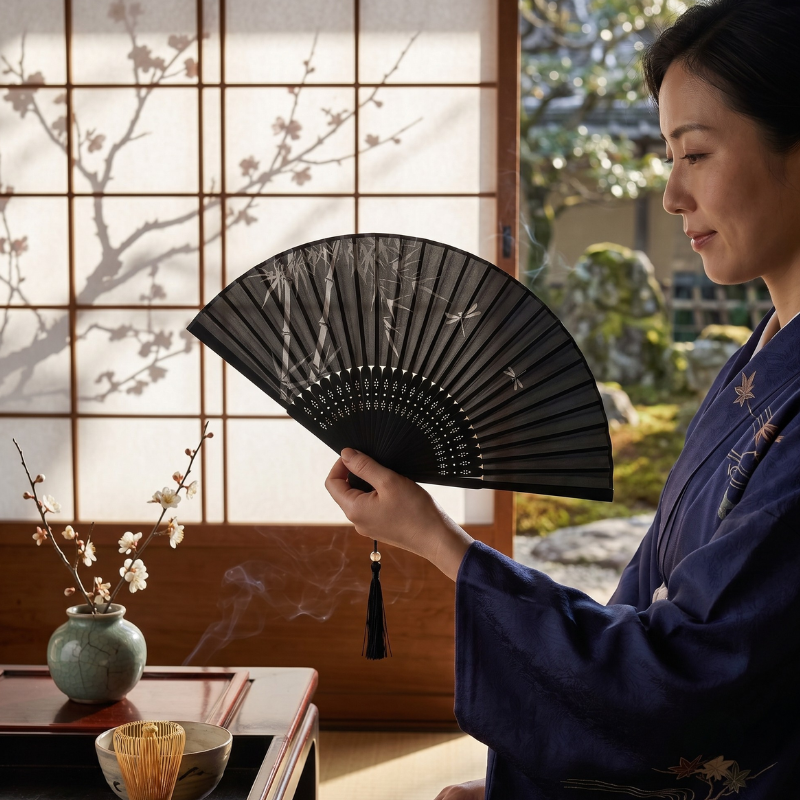 Éventail japonais ancien